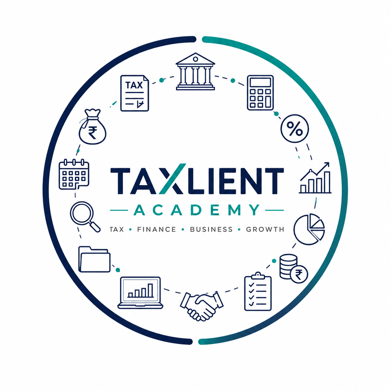 Taxlient Academy logo